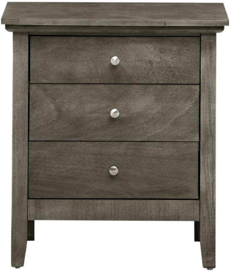 Hammond 3 - Drawer Nightstand Bed Side Table Wood Nightstand Small Bedside Table And Dresser