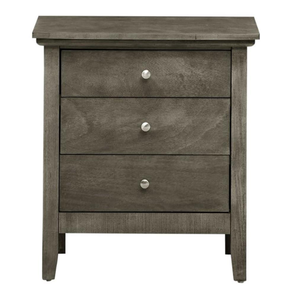 Hammond 3 - Drawer Nightstand Bed Side Table Wood Nightstand Small Bedside Table And Dresser