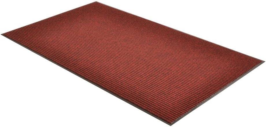 Notrax Carpeted Runner,Red/Black,3ft. x 10ft. 117S0310RB