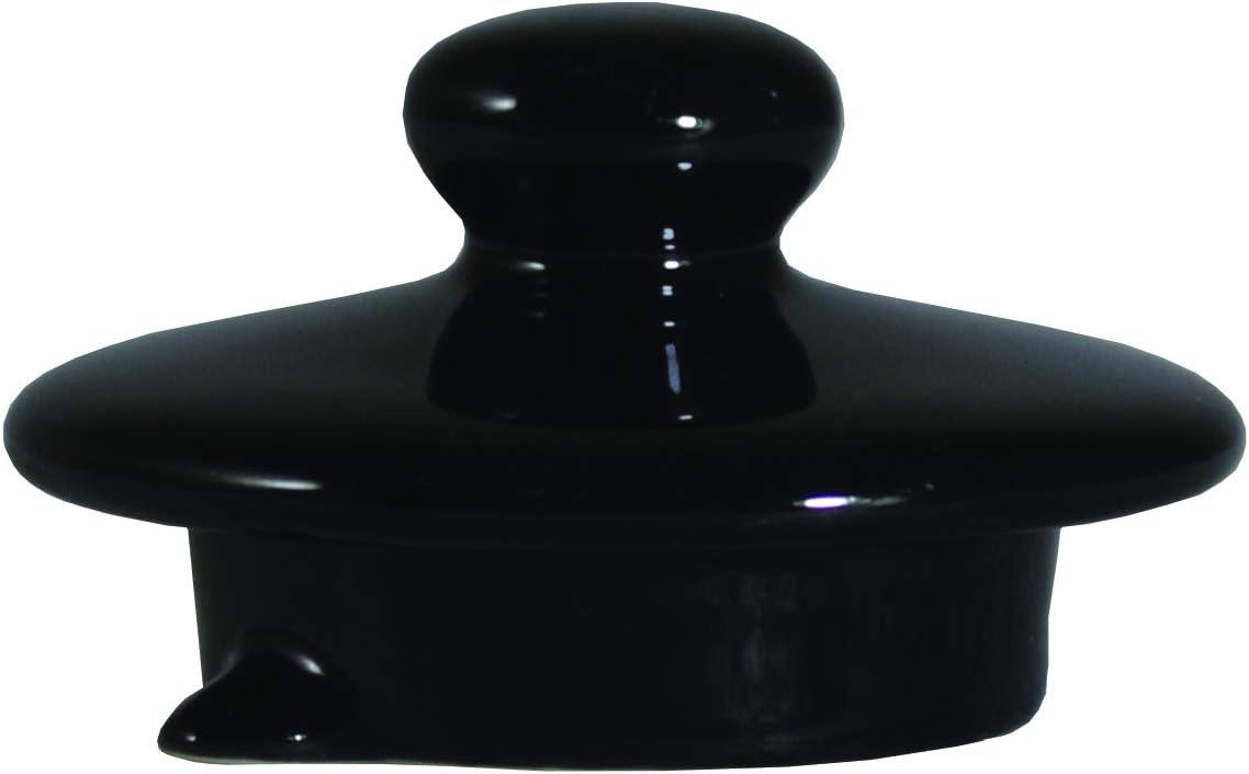 Black Ceramic English Style Teapot with Infuser, 16 oz