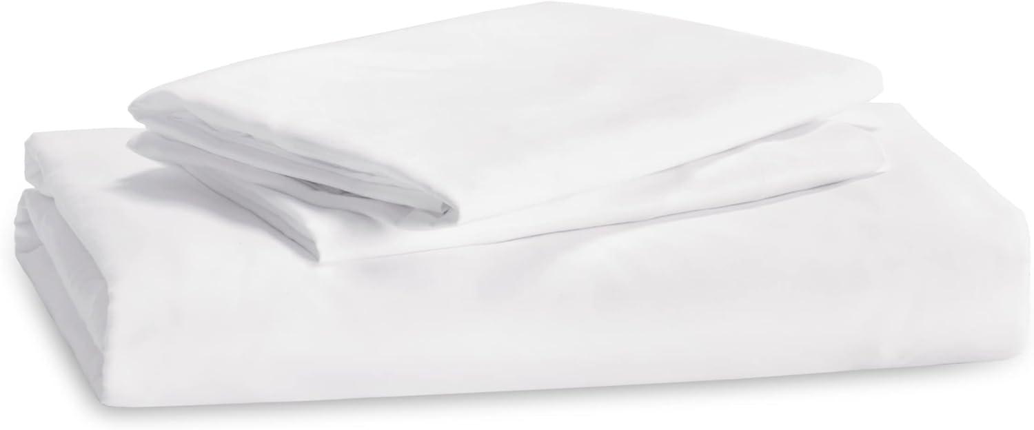 White Microfiber Full Duvet Cover Set with Zipper Closure