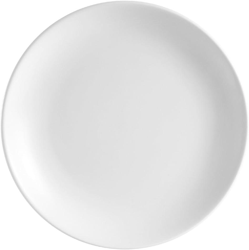 Super White Porcelain 10.5-Inch Round Coupe Plate