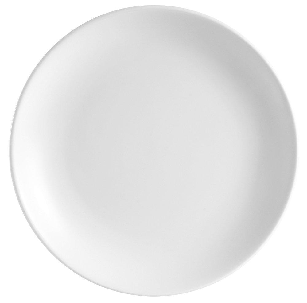 Super White Porcelain 10.5-Inch Round Coupe Plate