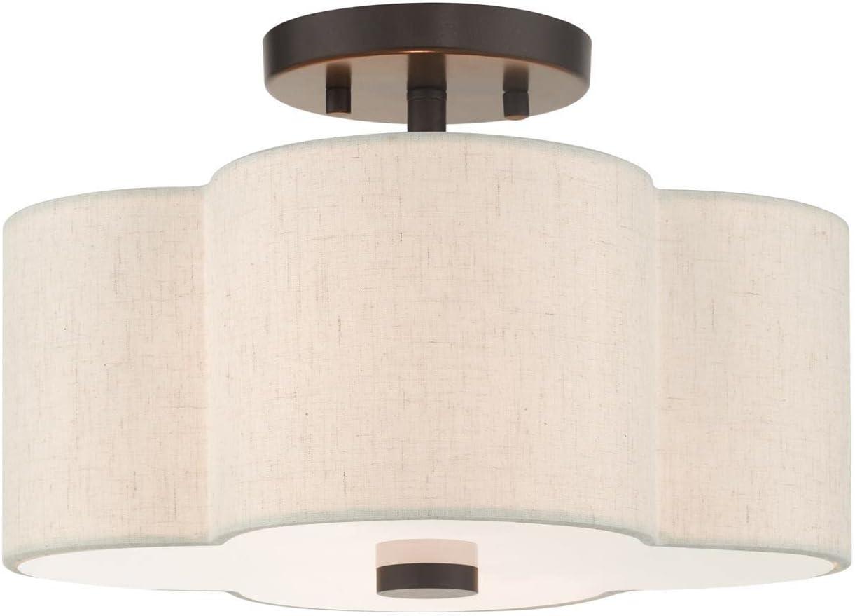 Livex Lighting Solstice 2 - Light Semi-Flush Mount in  English Bronze