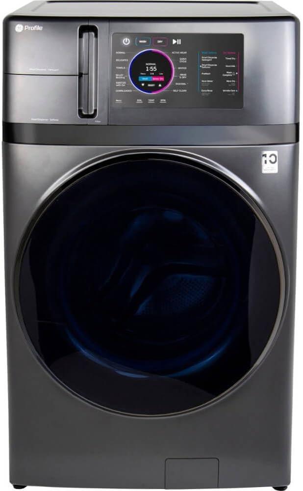 Black 4.8 Cu. Ft. Smart Electric Washer/Dryer Combo