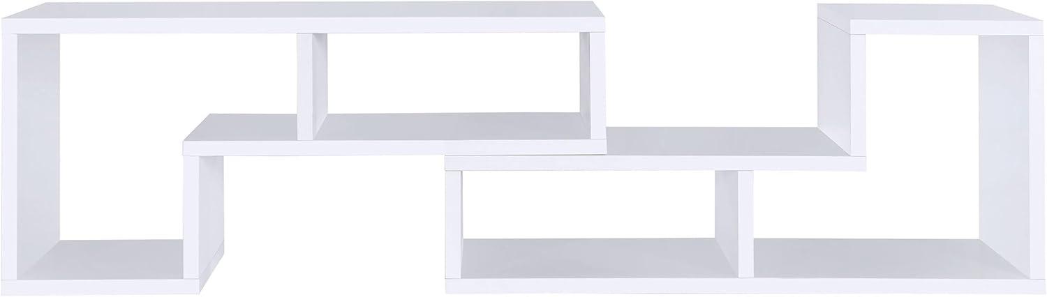 Convertible TV Console and Bookcase White