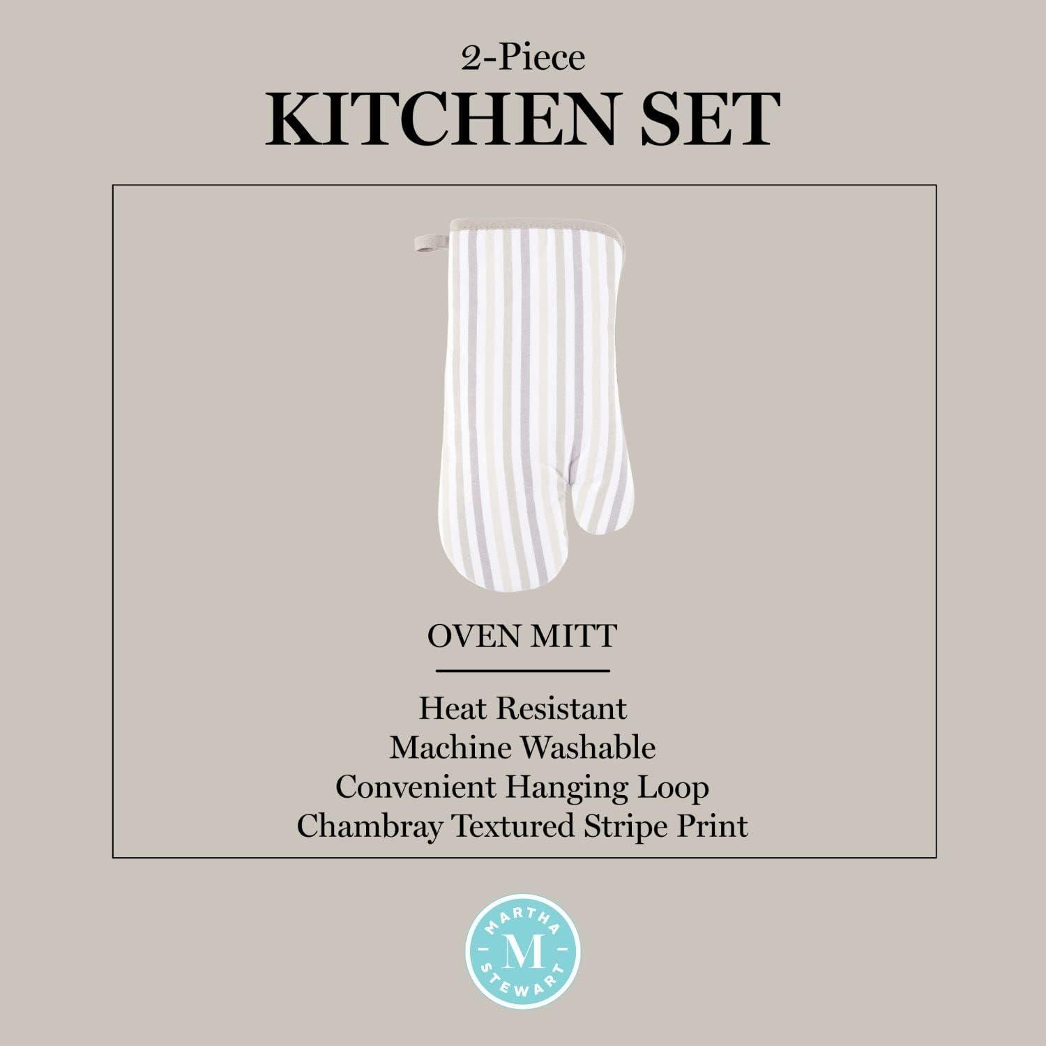 Martha Stewart Martha Stewart Daisy Stripe Oven Mitt (Set of 2)