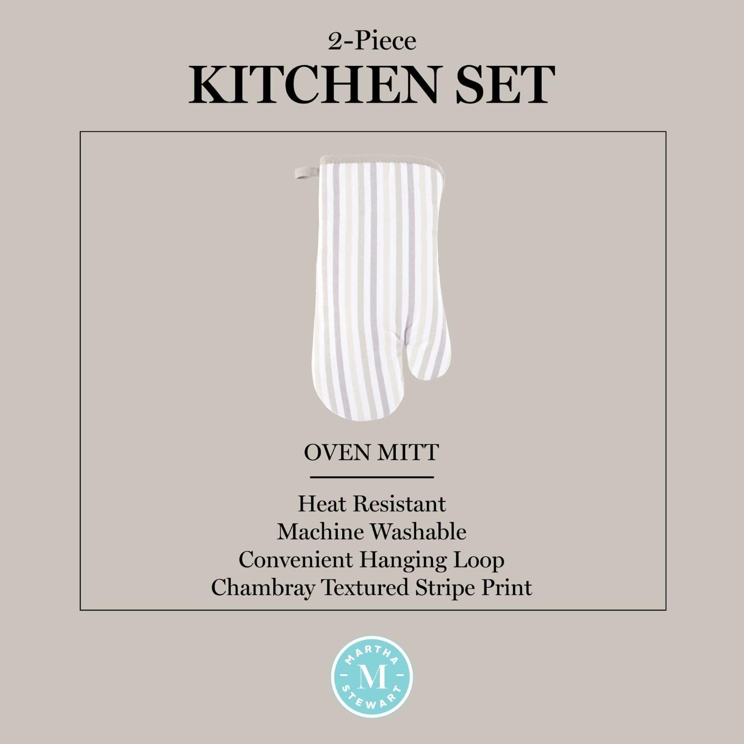 Martha Stewart Martha Stewart Daisy Stripe Oven Mitt (Set of 2)