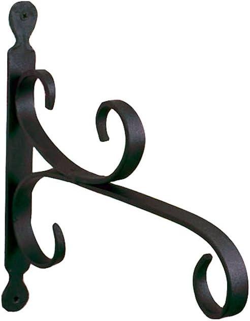 Black Wrought Iron All-Purpose Bracket, 13-inch