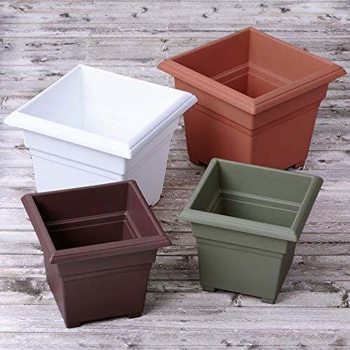 Novelty Countryside Square Tub Planter, Brown, 14 Inch