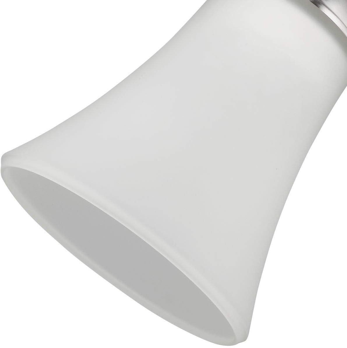 Progress Lighting, Angelic, 1-Light Mini-Pendant, Brushed Nickel, Etched Glass Shade