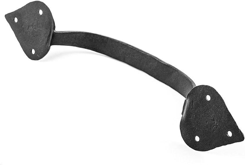 Renovators Supply Cabinet Handles 5.24" Black Wrought Iron Pull Handle Antique Colonial Birdcage Style Drawer and Dresser Door Handles w/Screws Pack of 2