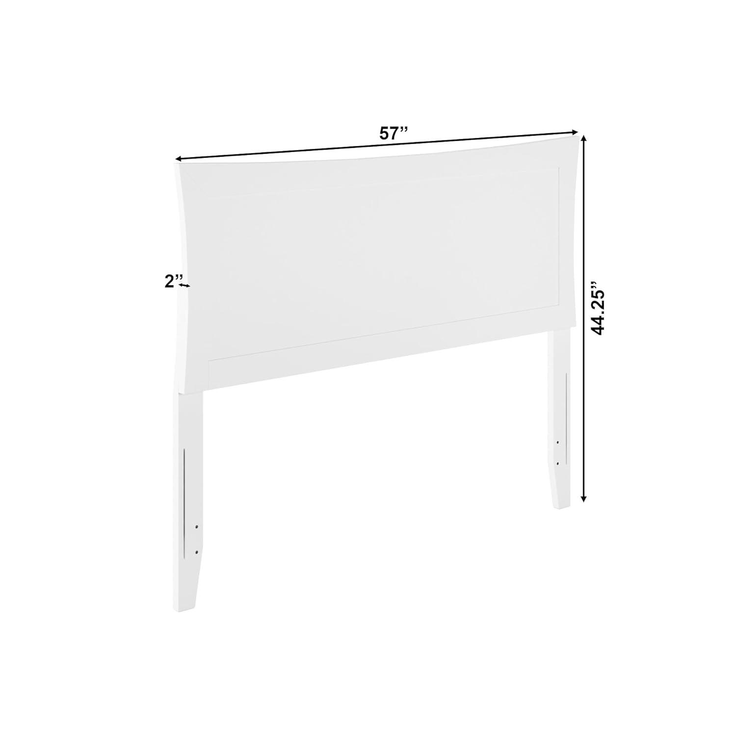 AFI Furnishings Metro Full Headboard with Turbo Charger in White