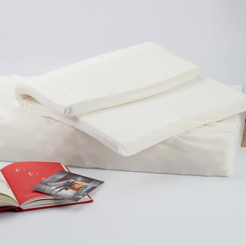 TALATEX 100% Natural Premium Latex Pillow, Adjustable Orthordic Ergonomic Dunlop Pillow Helps Relieve Pressure, Neck and Shoulder Pain, Perfect Package Best Gift