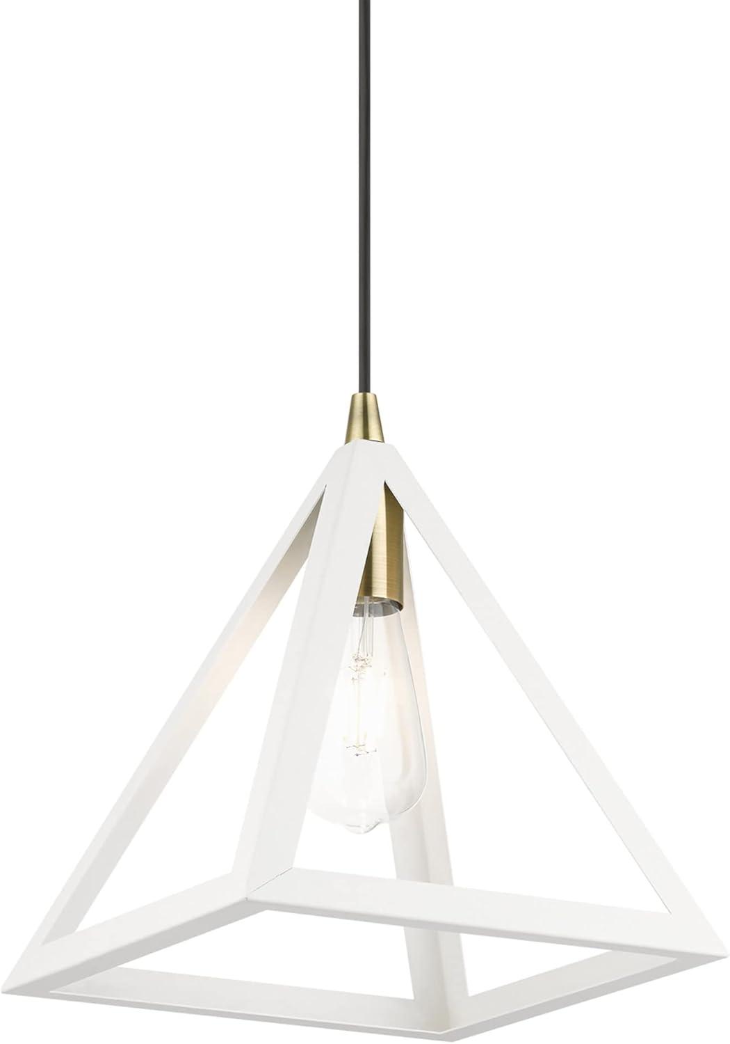 Livex Lighting Pinnacle 1 - Light Pendant in  Black/Brushed Nickel