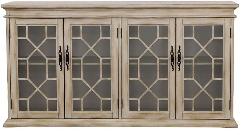 Coaster Company Glass Door Accent Cabinet, Brown
