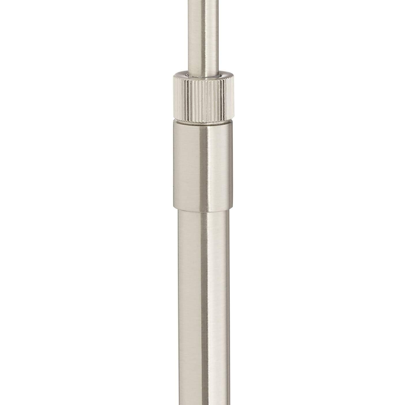 360 Lighting Zema Traditional Pharmacy Floor Lamp 49 1/2" Tall Brushed Nickel LED Adjustable Swing Arm for Living Room Reading Bedroom Offic