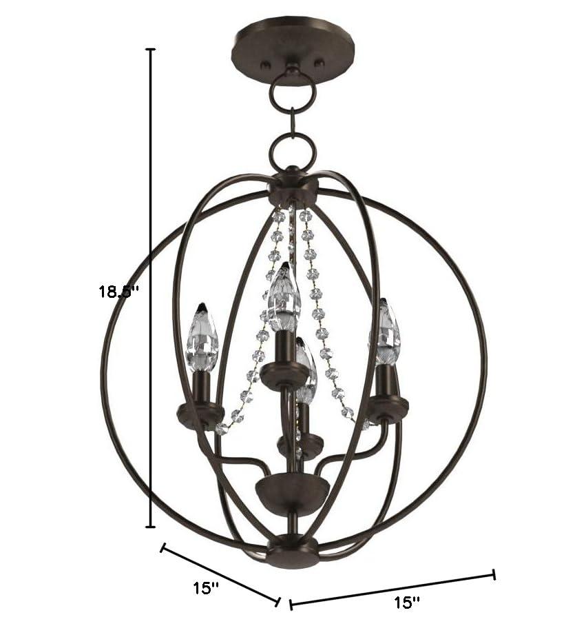 Livex Lighting Arabella 4 - Light Chandelier in  English Bronze
