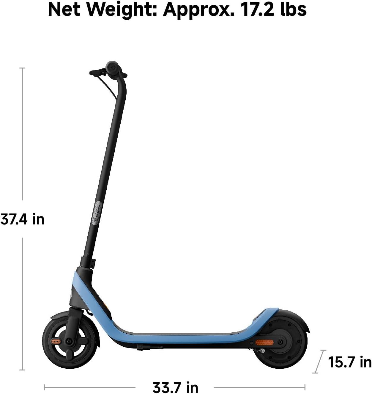 Blue Electric Kids Scooter with Non-Slip Deck