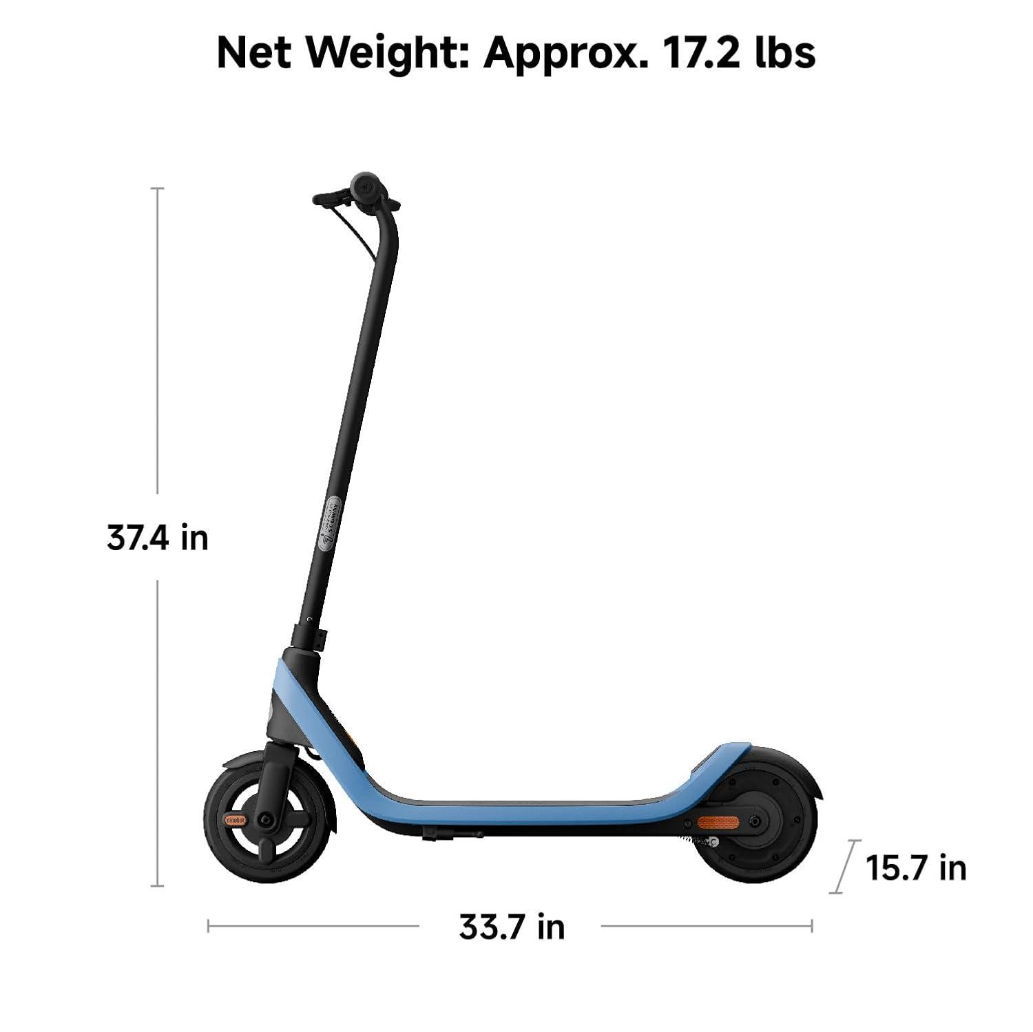 Segway Ninebot C2 Lite Electric Scooter - Blue