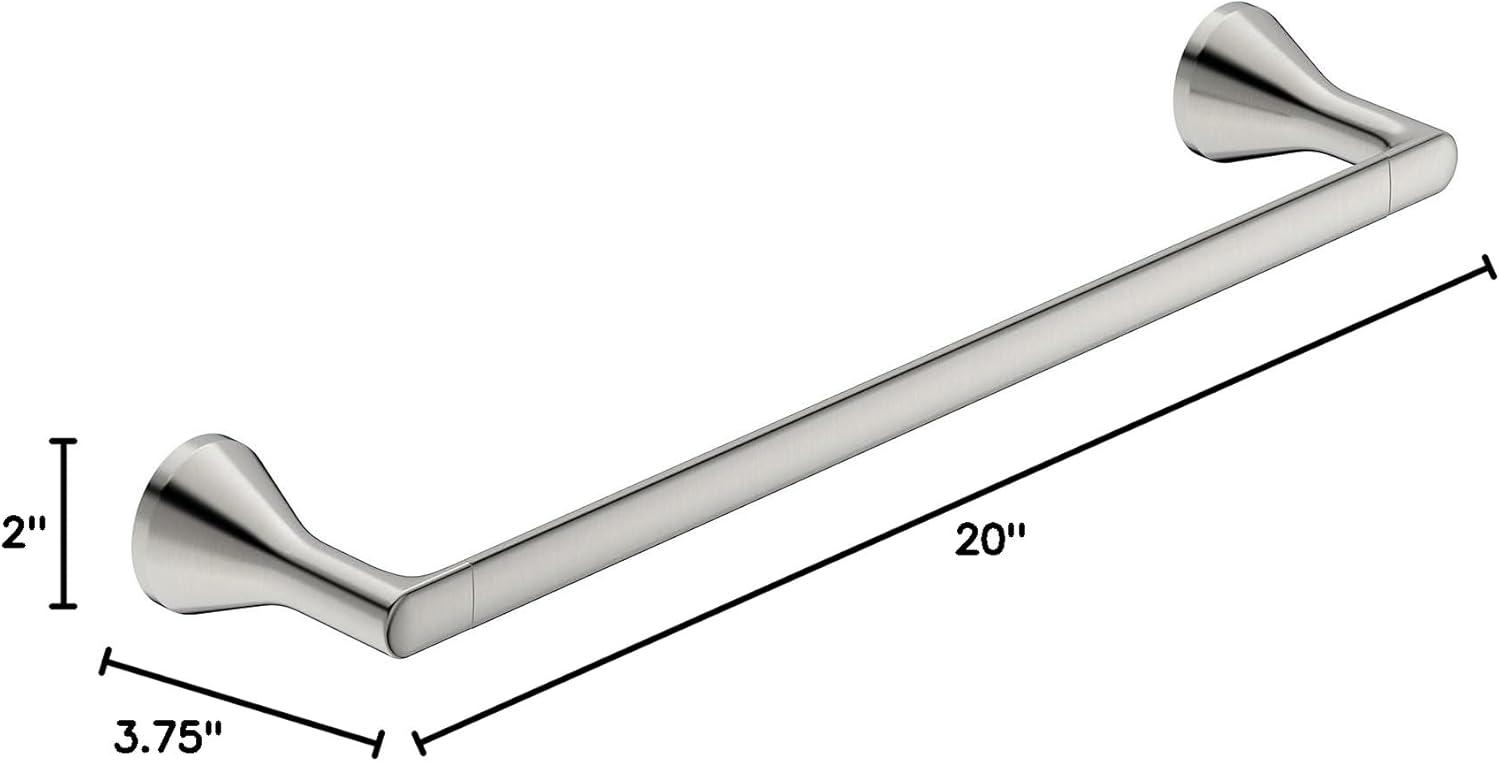 Brushed Nickel 18-Inch Wall Mounted Towel Bar