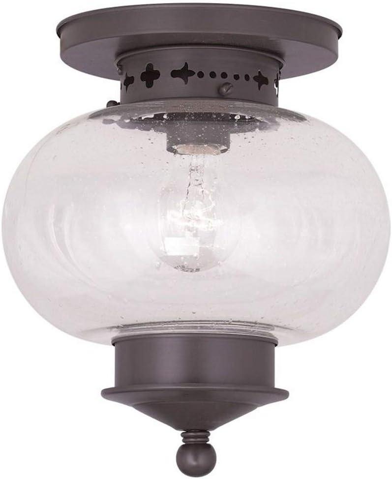 Livex Lighting Harbor 1 - Light Flush Mount in  Bronze
