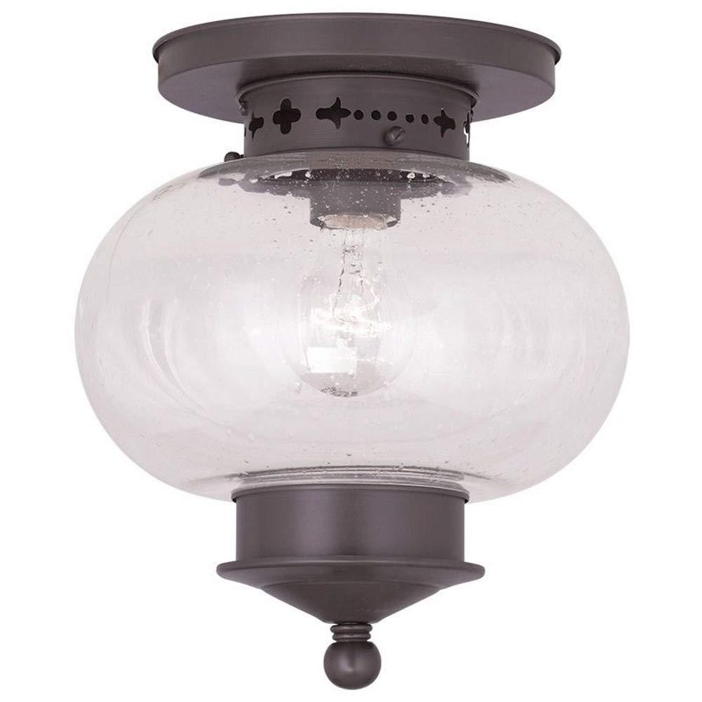 Livex Lighting Harbor 1 - Light Flush Mount in  Bronze