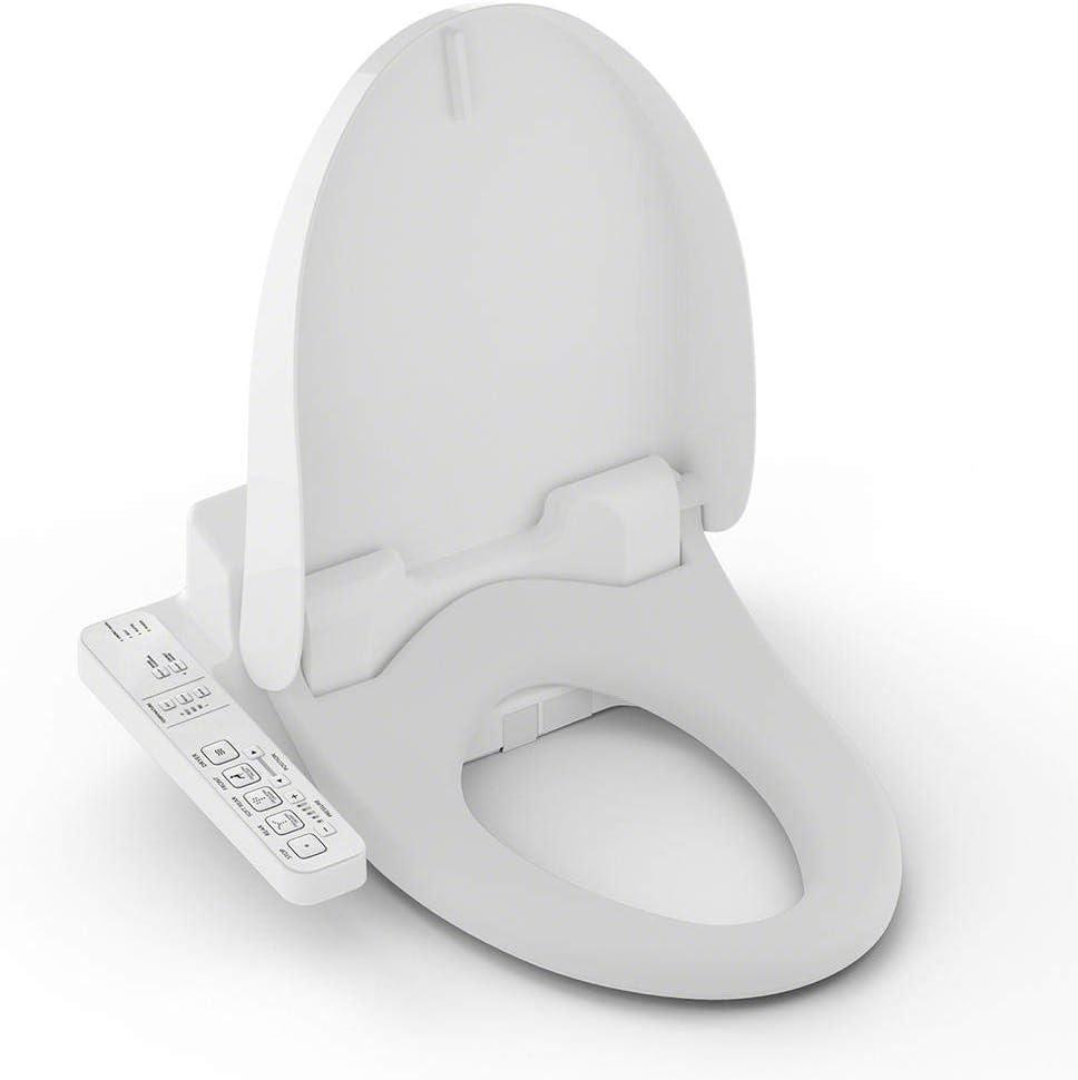 TOTO WASHLET C100 Electronic Bidet Toilet Seat with PREMIST, Rnd,White