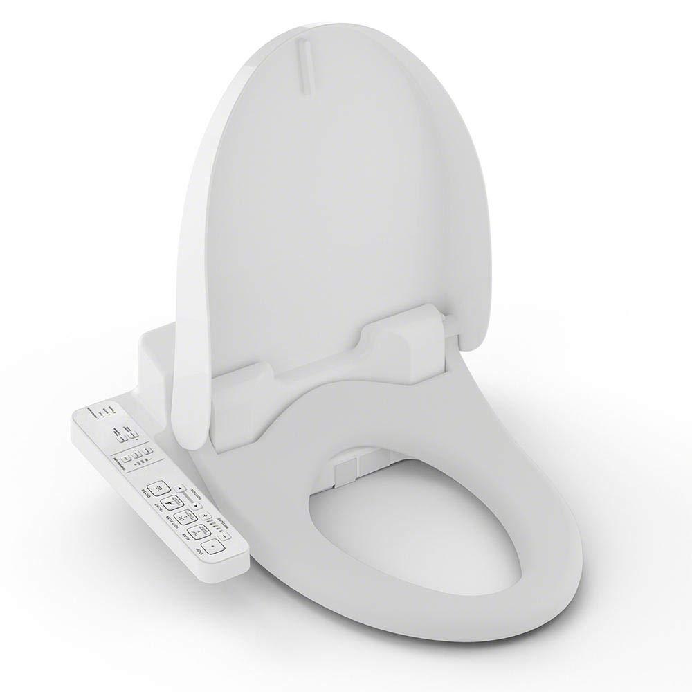TOTO WASHLET C100 Electronic Bidet Toilet Seat with PREMIST, Rnd,White
