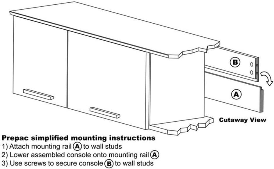47.25'' W x 13'' H Black Standard Wall Cabinet Ready-to-Assemble
