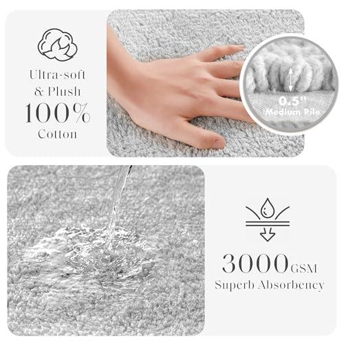 Splendor 100% Cotton Tufted 3000 GSM Reversible Bath Rug