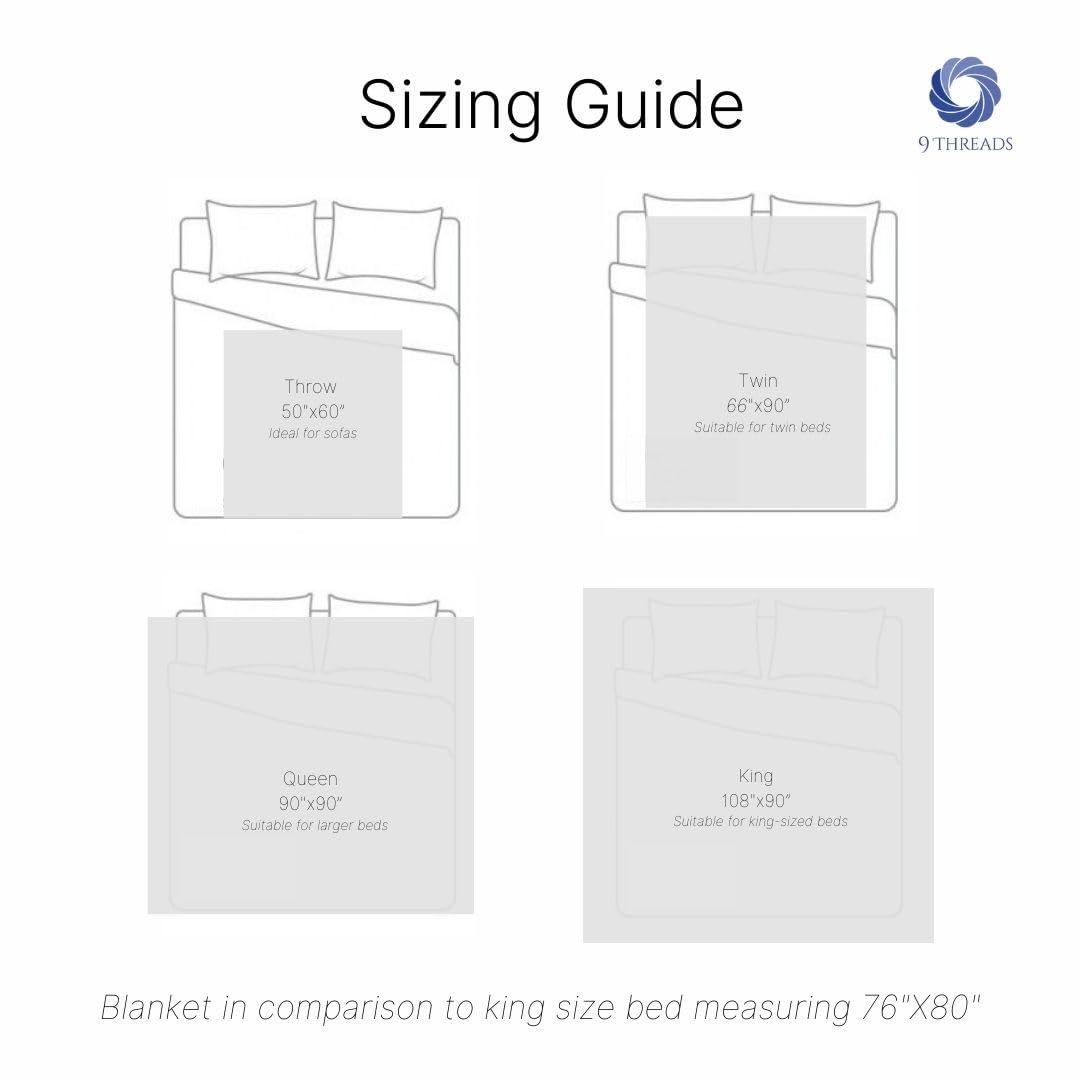 Eddie Bauer Herringbone Cotton Reversible Blanket