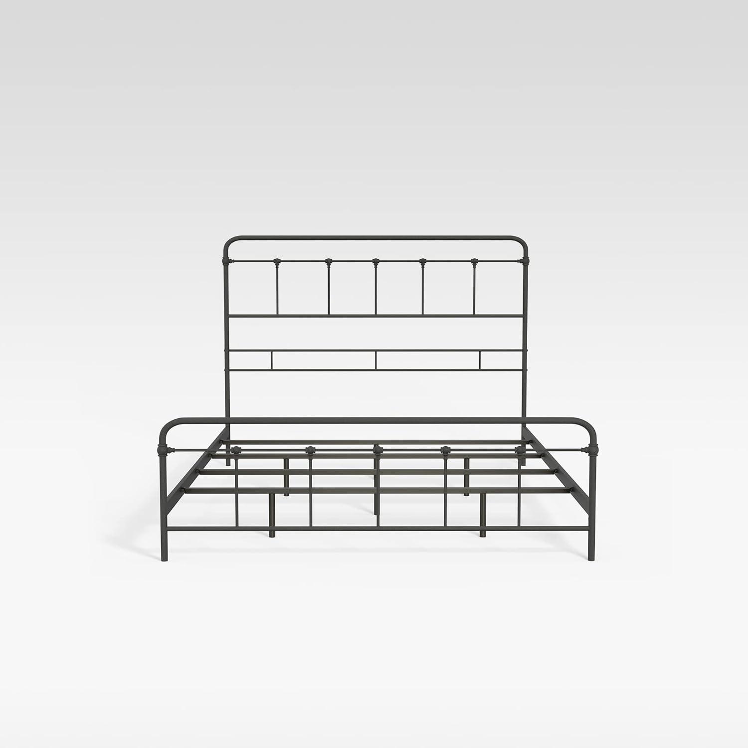 eLuxury Modern Industrial Metal Cordova Bed Frame