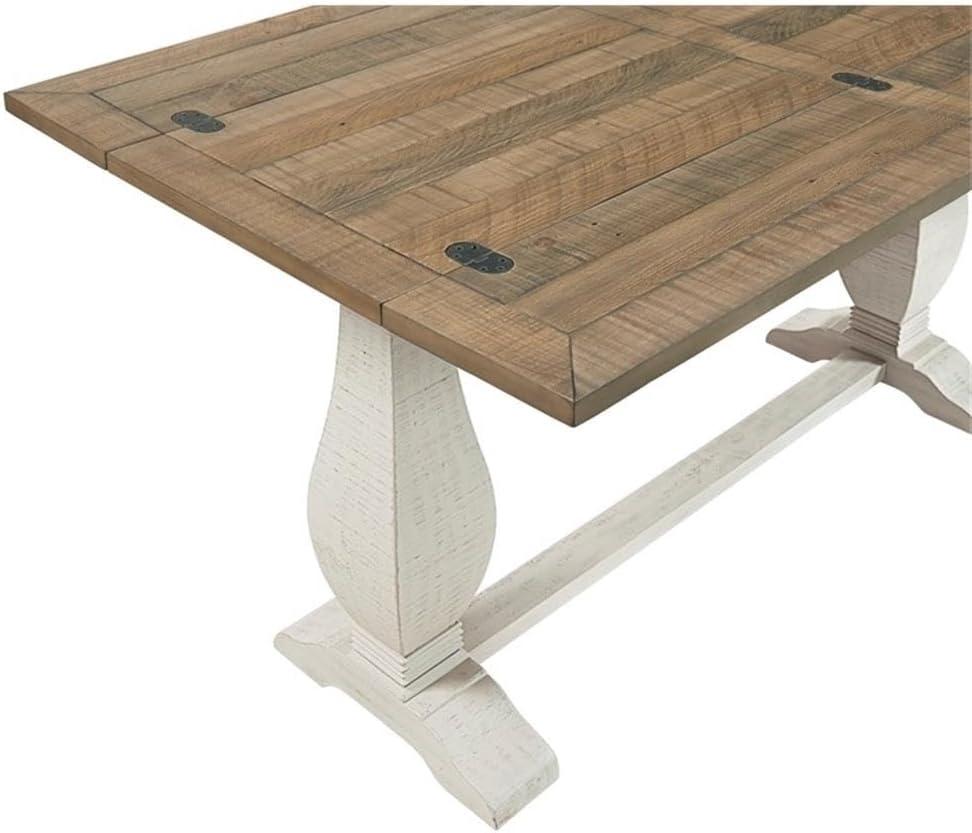 Martin Svensson Home Napa Solid Wood Flip Top Sofa Table White Stain and Natural