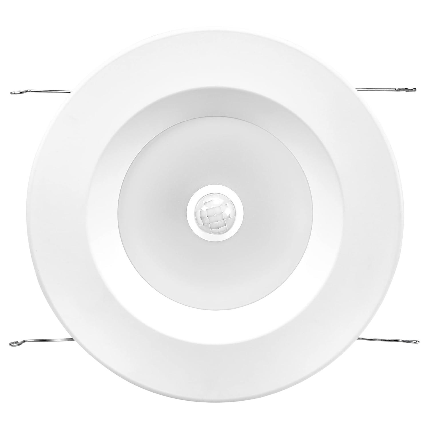 Maxxima 5 in. & 6 in. Retrofit LED PIR Motion Sensor Downlight - 1300 Lumens, 14 Watts, 5 CCT 2700K/3000K/3500K/4000K/5000K, Energy Efficient Indoor Ceiling Lighting Fixture