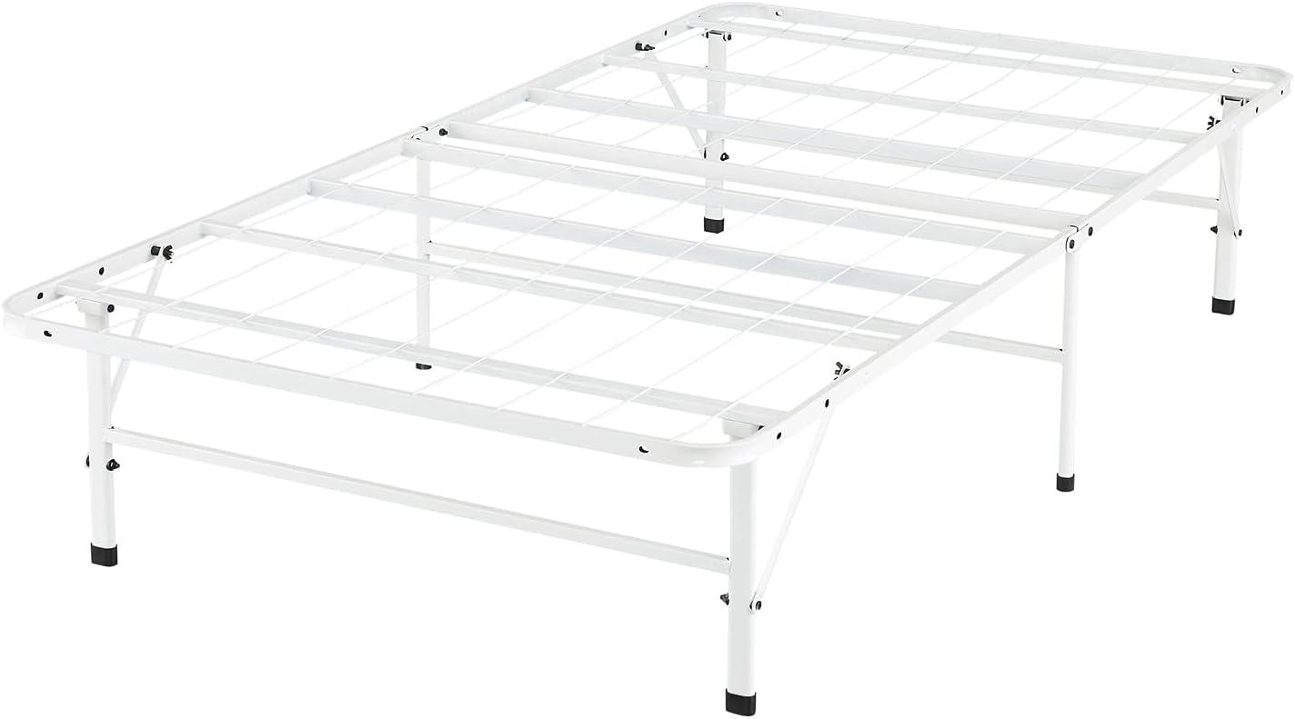 Muscoy 14" Foldable Steel Bed Frame, No Box Spring Needed, Underbed Storage , Easy Assembly