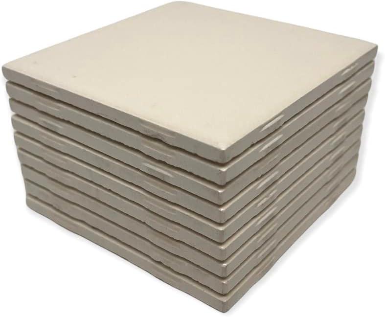 Almond Glossy Ceramic 6x6 Wall Tiles for Bathroom and Kitchen