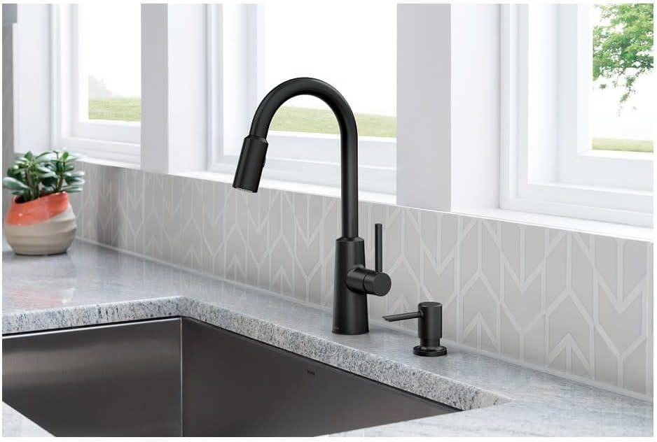 Moen Nori One Handle Matte Black Kitchen Faucet Model No. 87066BL