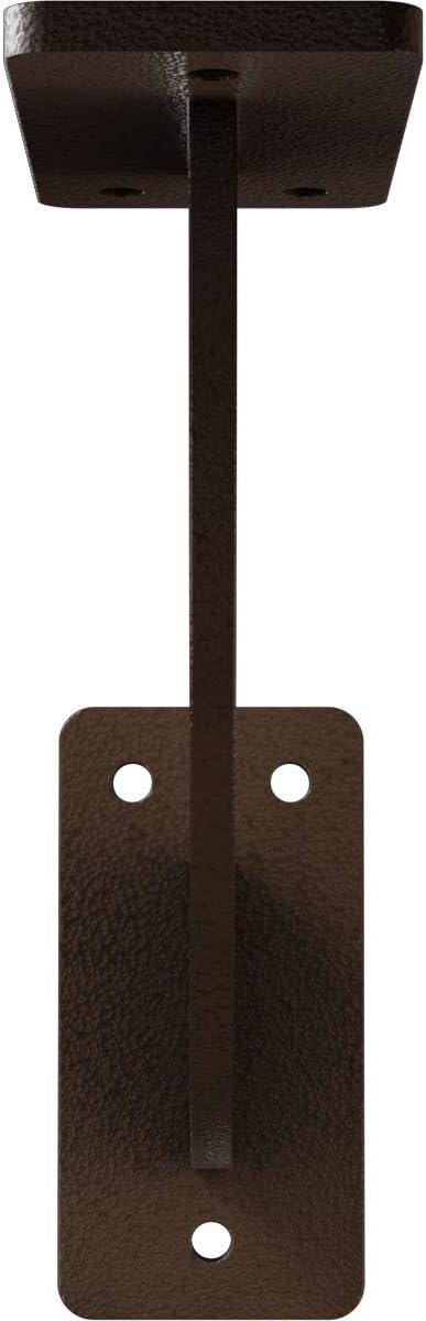 Ekena Millwork 2"W x 7"D x 7"H Bradford Steel Bracket, Hammered Brown