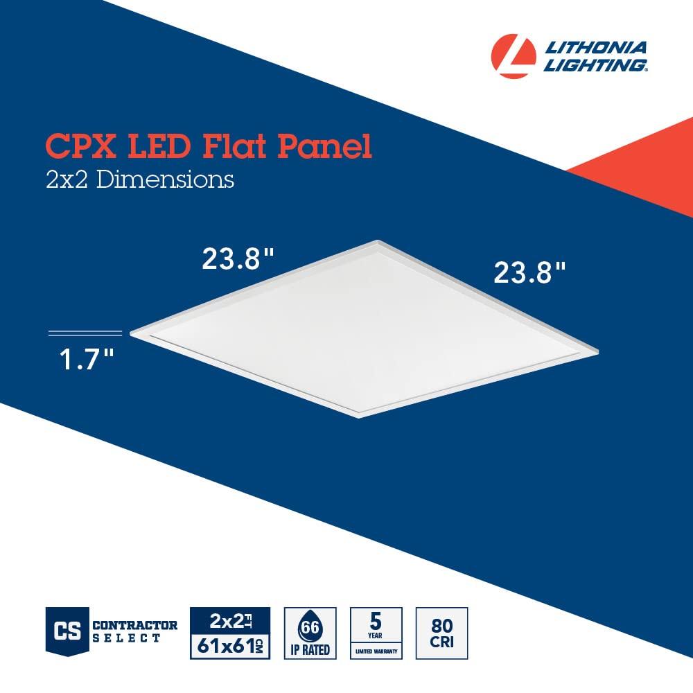 Lithonia Lighting Dimmable Rectangle Flat Panel Ceiling Light