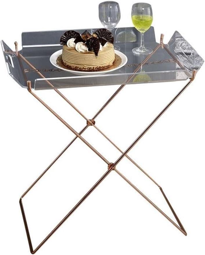 Acme Furniture Cercie Bar Serving Cart Clear Acrylic/Copper Finish