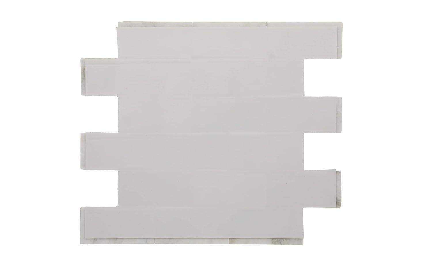 Daltile Simply Stick Mosaix 4'' W x 2'' L Natural Stone Peel and Stick Mosaic Tile