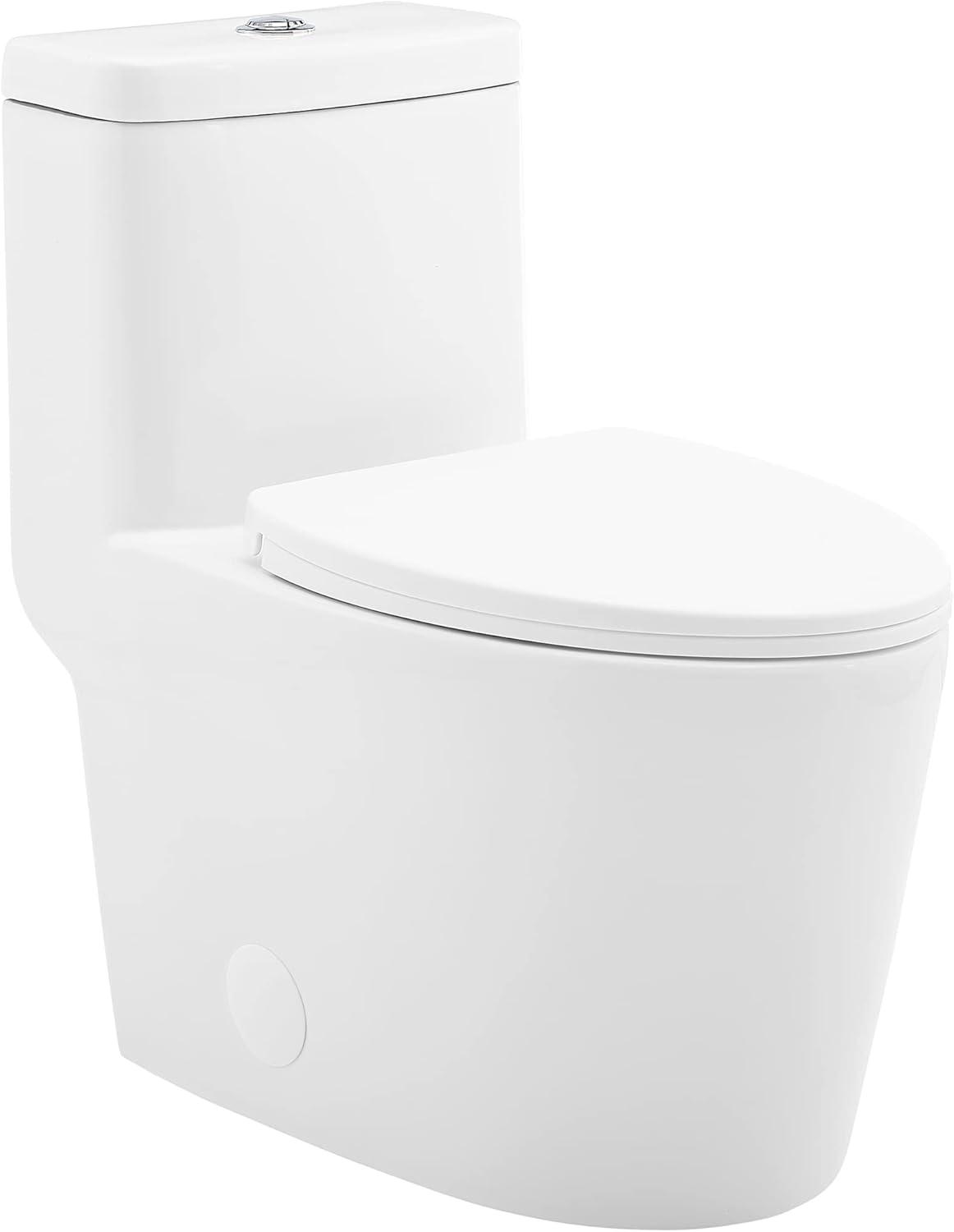 Swiss Madison CT-1T104 Fulton One-Piece Elongated Toilet Dual-Flush 1.1/1.6 Gpf