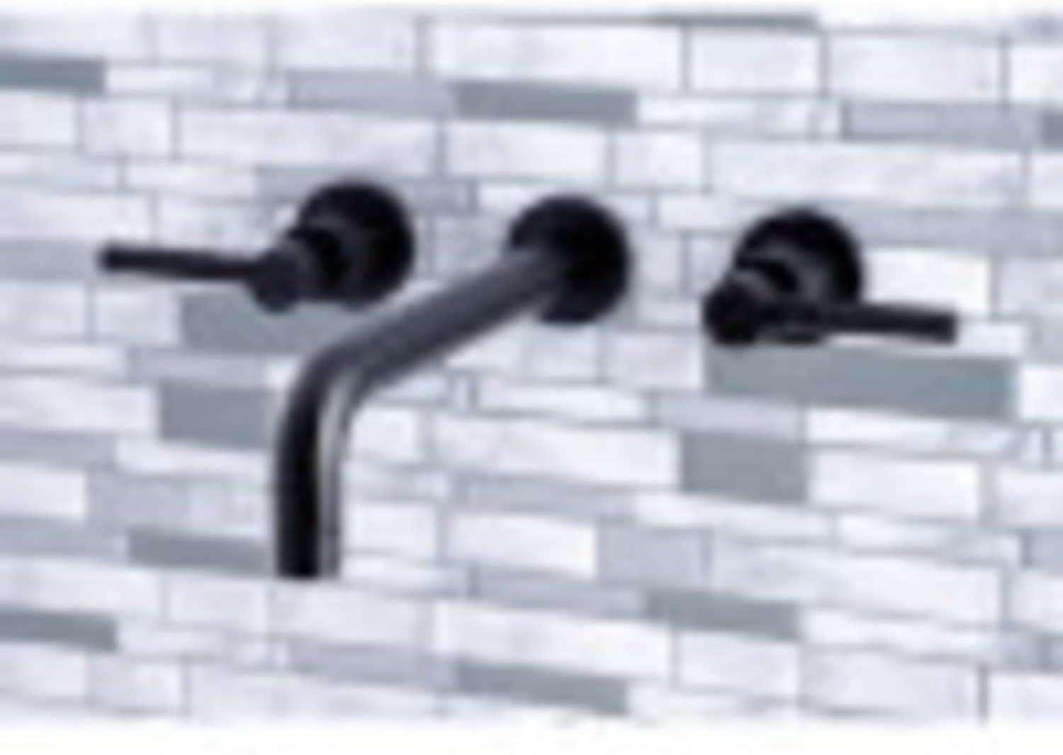 Kingston Brass Kaiser Two-Handle 3-Hole Wall Mount Roman Tub Faucet