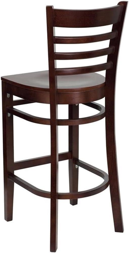 Flash Furniture Ladder Back Wooden Restaurant Barstool