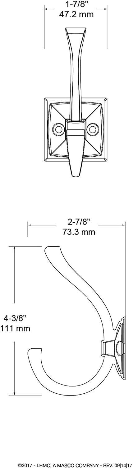 Liberty Ruavista 4-1/3 in. Venetian Bronze with Copper Highlights Coat Hook