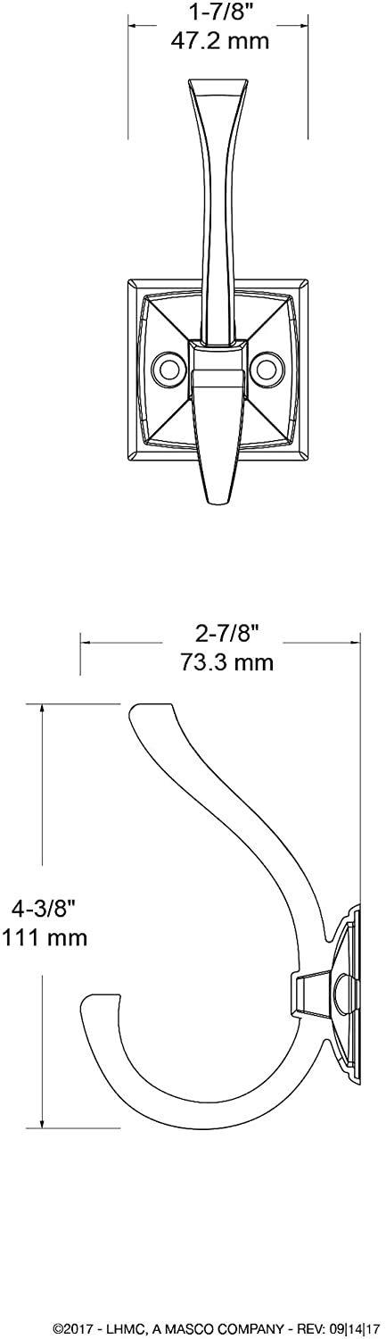 Liberty Ruavista 4-1/3 in. Venetian Bronze with Copper Highlights Coat Hook