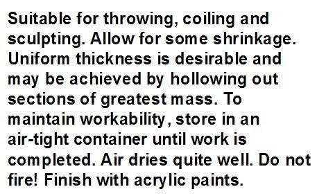 Laguna Brand Self Hardening Modeling Clay | Dries Over Night | Toxic Free | Non-Fire Self Hardening Air Dry Clay (5lb, White)