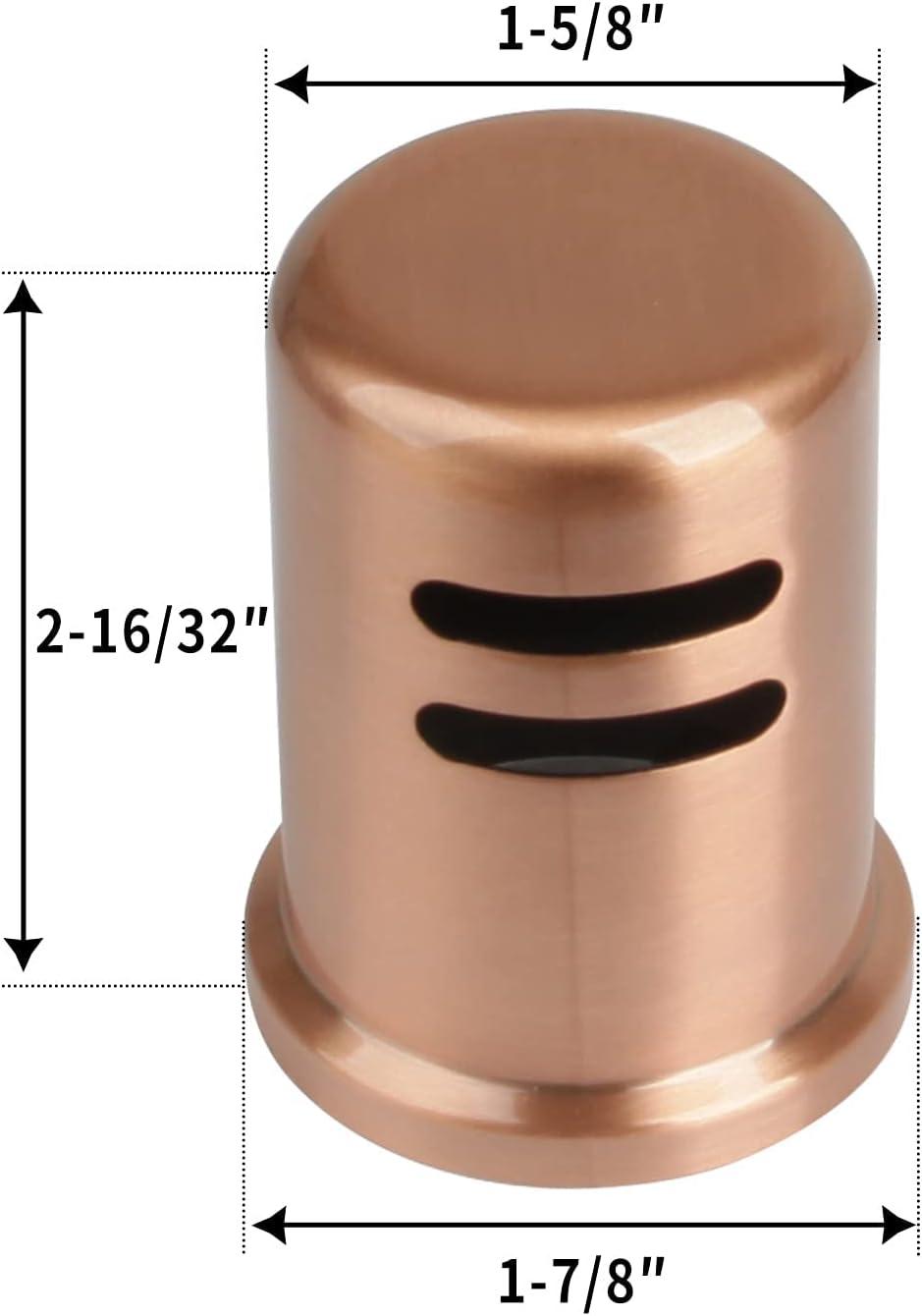 Kitchen dishwasher air gap cap, copper air gap cover for replacement