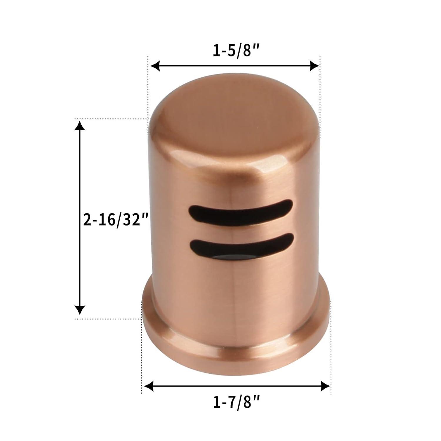 Kitchen dishwasher air gap cap, copper air gap cover for replacement